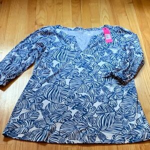 NWOT Lilly Pulitzer Cath Notch Neck Beach Dress. Size XL